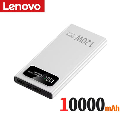 Lenovo 50000mAh  Power Bank 120W Fast Charge LED Digital Display
