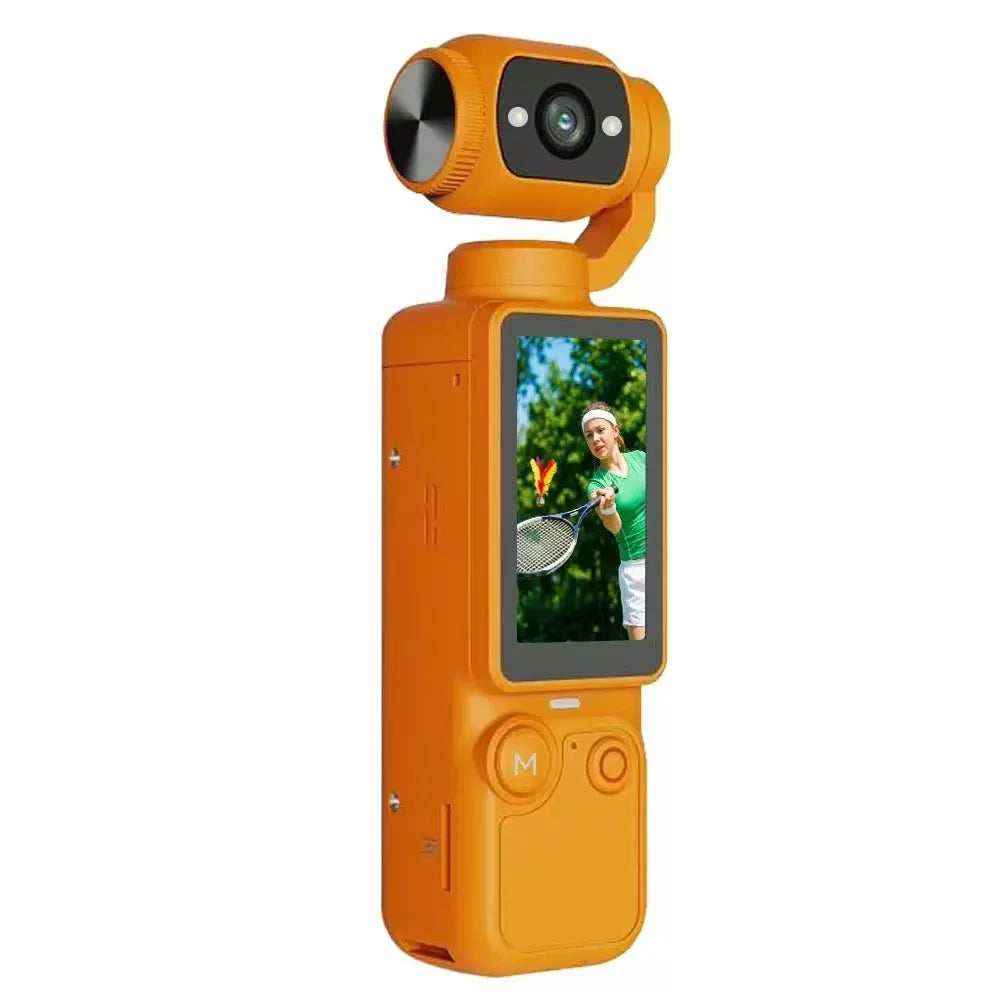 4K Pocket Gimbal Camera Handheld Stabilized 75MP 330° Auto-Tracking