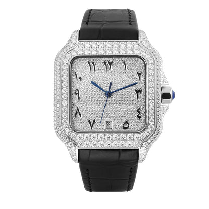 Moissanite Watch Stainless Steel Mechanical Automatic Iced Out