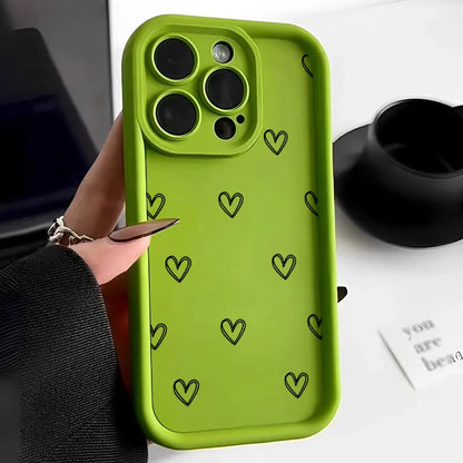 Love Heart Phone Case For iPhone  17 16 15 11 12 13 Pro Max