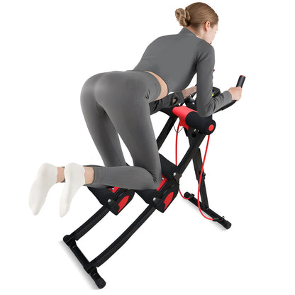 Dual Track Fitness Ab Machine Ab Cruncher Adjustable Height