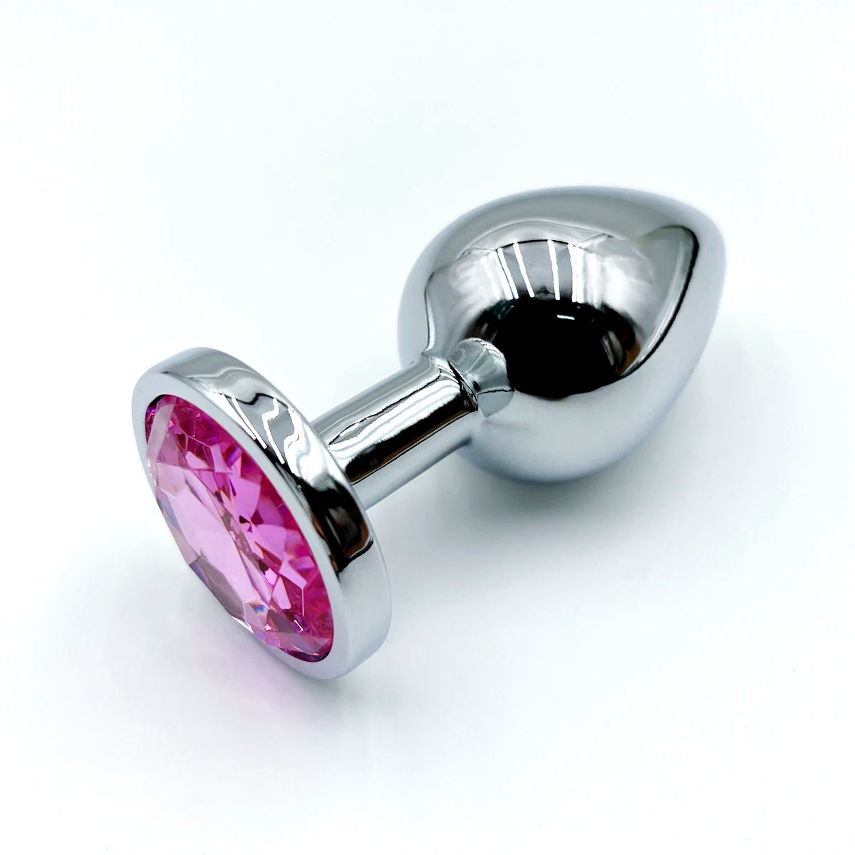 Metal Anal Plug With Gem Base