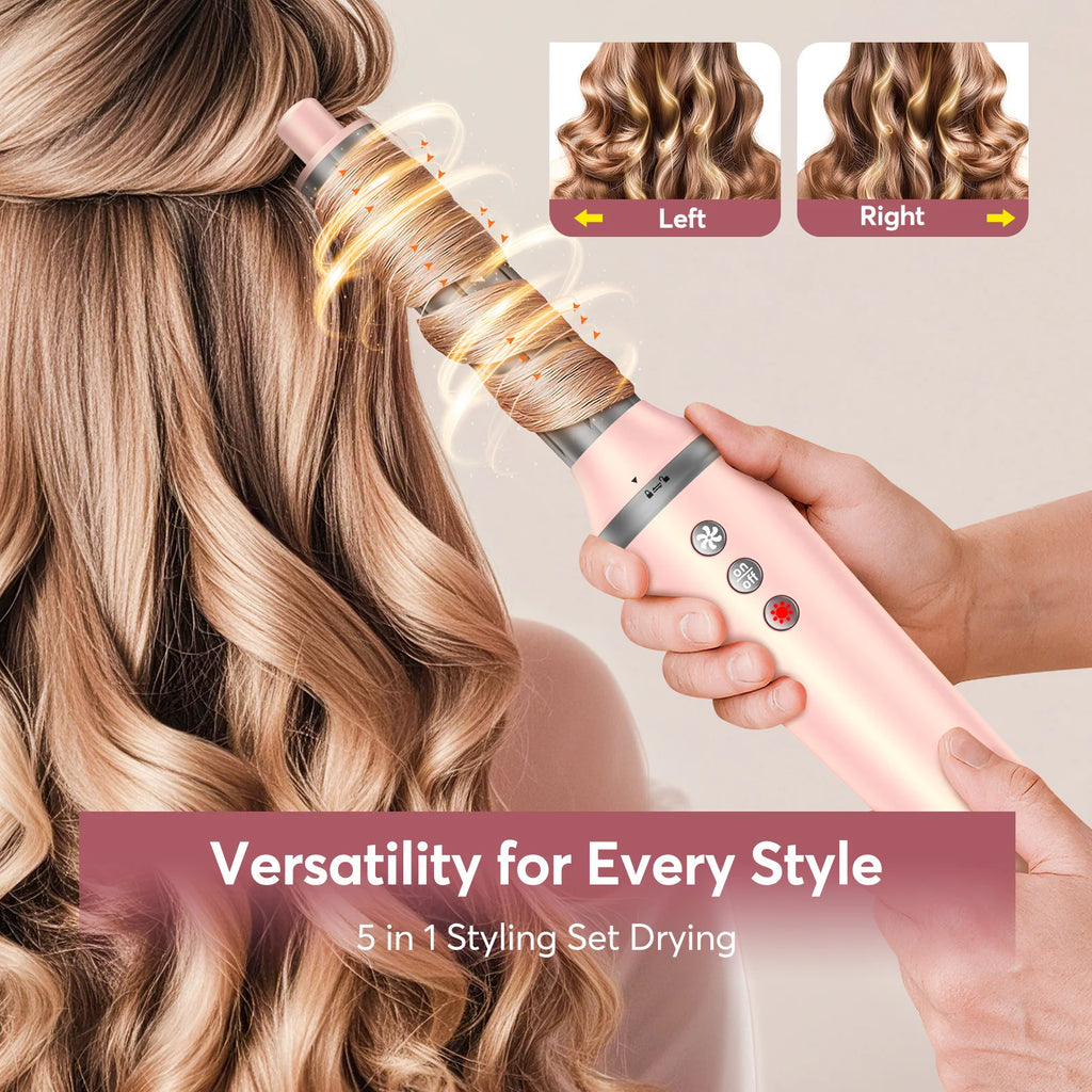 5 in 1 Hot Air Styler Wrap with Travel Bag- 1200W